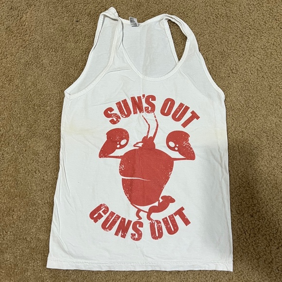 Suns Out Guns Out Tank Top (Blue or White) - Picture 3 of 4